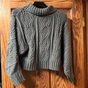TOBI cropped cowl neck sweater